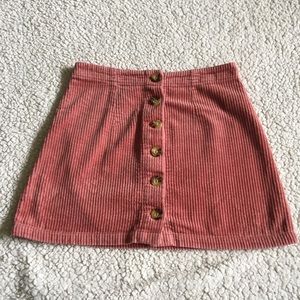 Pink Button Skirt